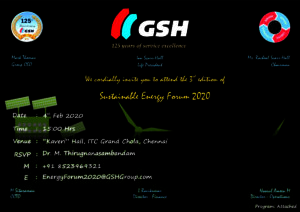 gsh energy forum invitation